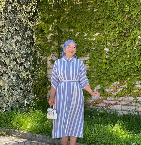 Robe en lin rayée – Image 5