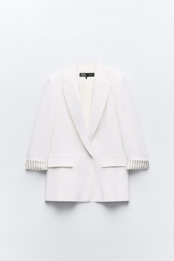 Blazer Blanc Élégant – Sophistication – Image 2