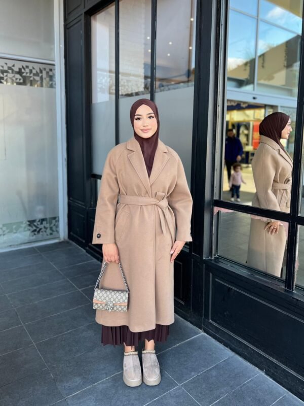 Manteau Long Camel – Chic & Tendance – Image 5