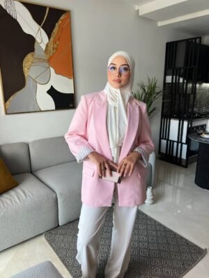 Blazer Long Rose – Tendance