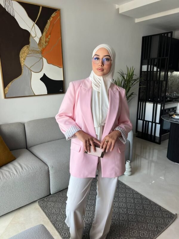 Blazer Long Rose – Tendance